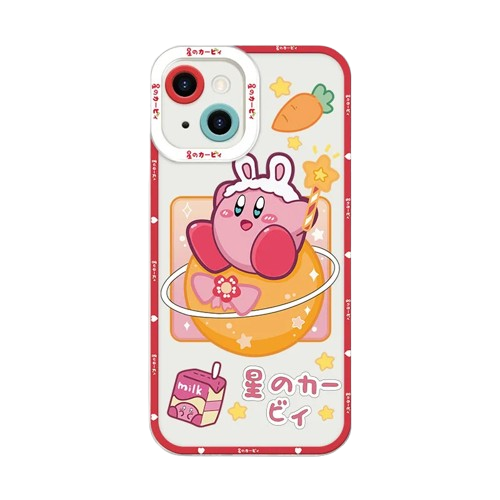Star Kirby Clear Samsung Phone Cases