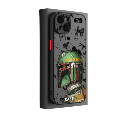 Star Wars Black Matte Transparent iPhone Case
