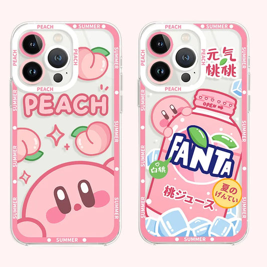 Star Kirby Clear Samsung Phone Cases