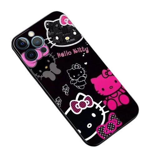 Hello Kitty Black Silicone iPhone Cases