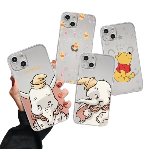 Dumbo & Winnie the Pooh Bear  Clear iPhone Case