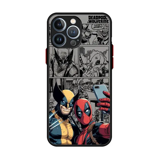 Marvel Deadpool Wolverine Clear Matte iPhone Cases