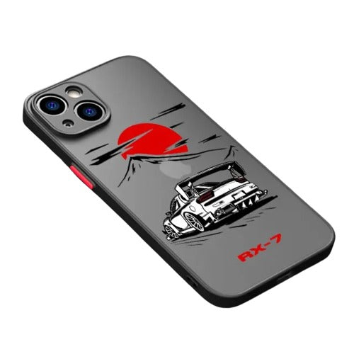 Japanese JDM Drift Car Red Sun iPhone Case