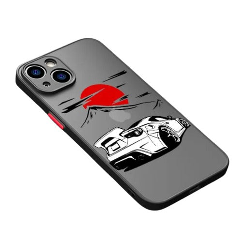 Japanese JDM Drift Car Red Sun iPhone Case