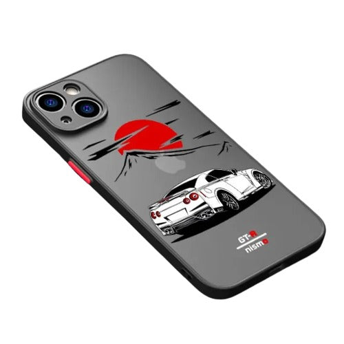 Japanese JDM Drift Car Red Sun iPhone Case