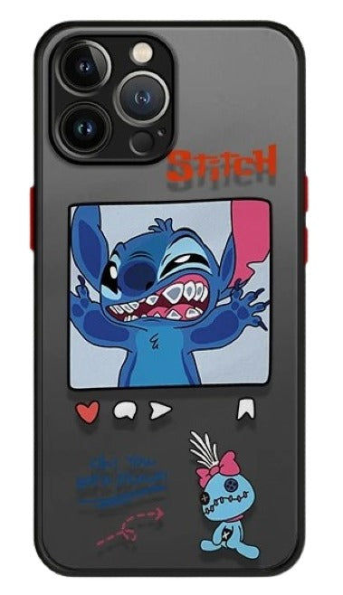 Cartoon Happy Stitch Samsung Phone Case