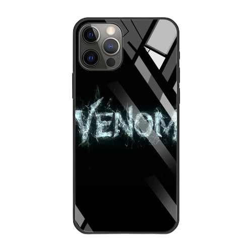 Marvel Venom Tempered Glass iPhone Case