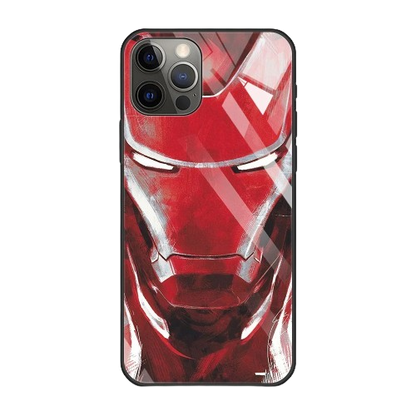 Marvel Iron Man Tempered Glass iPhone Case