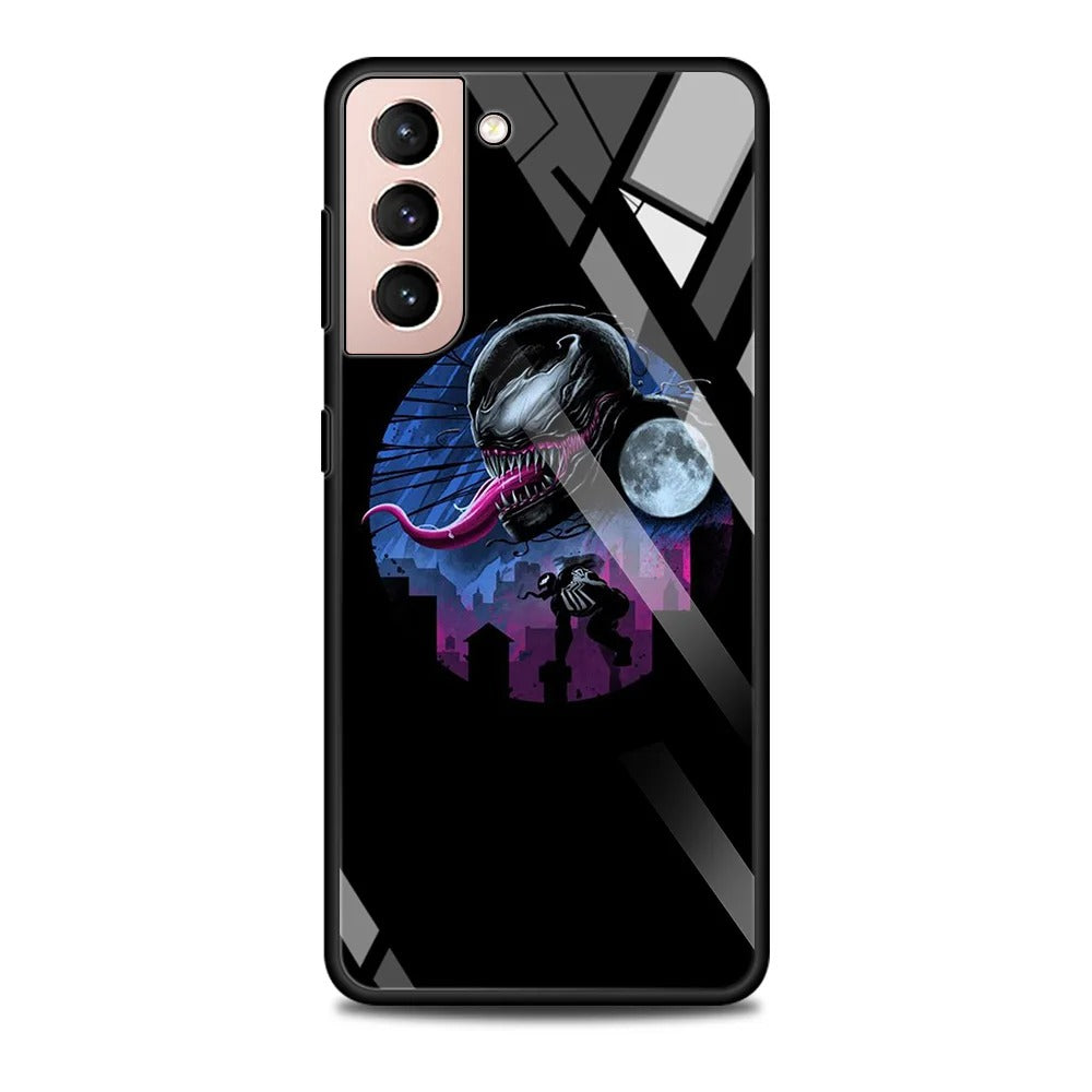 Marvel Venom Tempered Glass Samsung Case