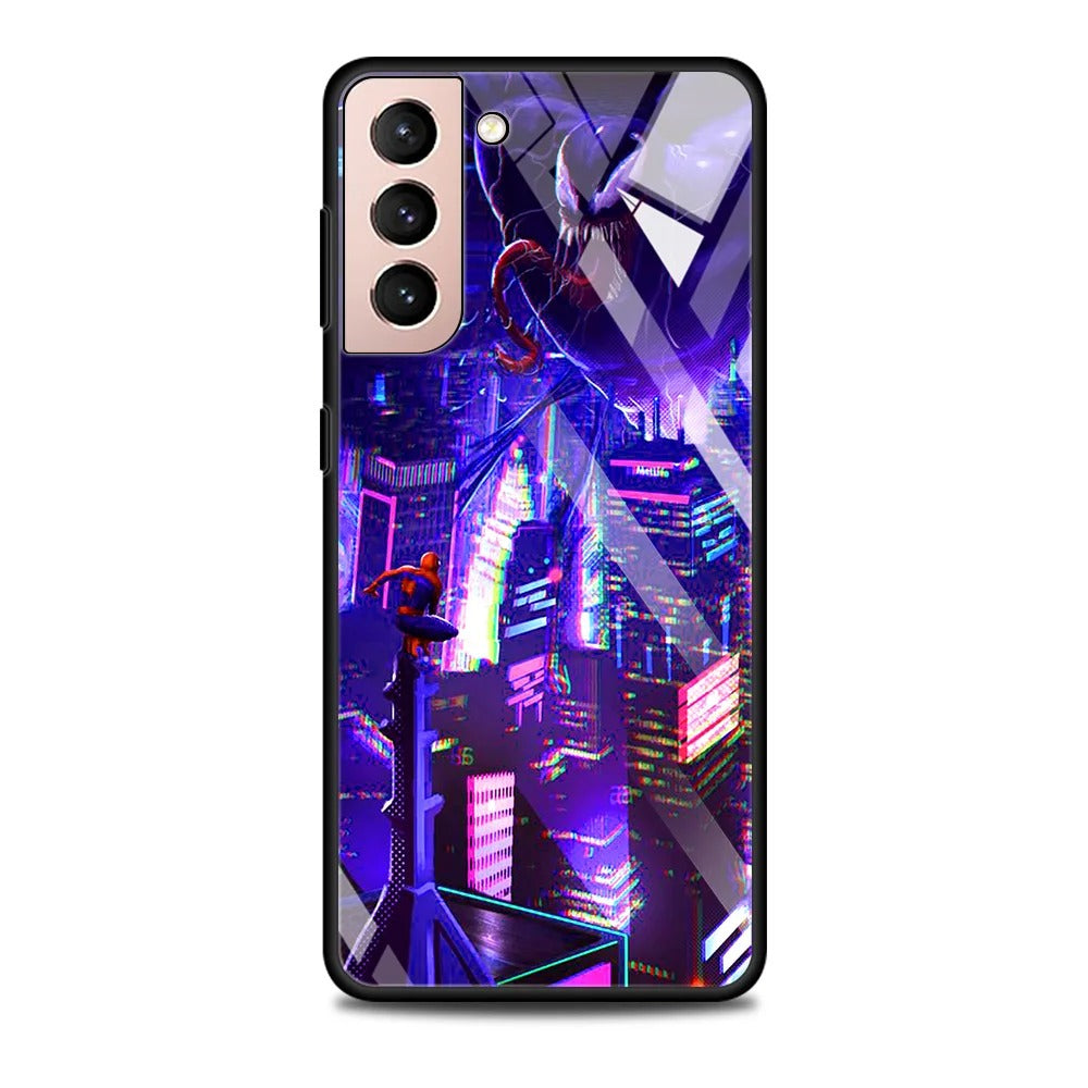 Marvel Venom Tempered Glass Samsung Case