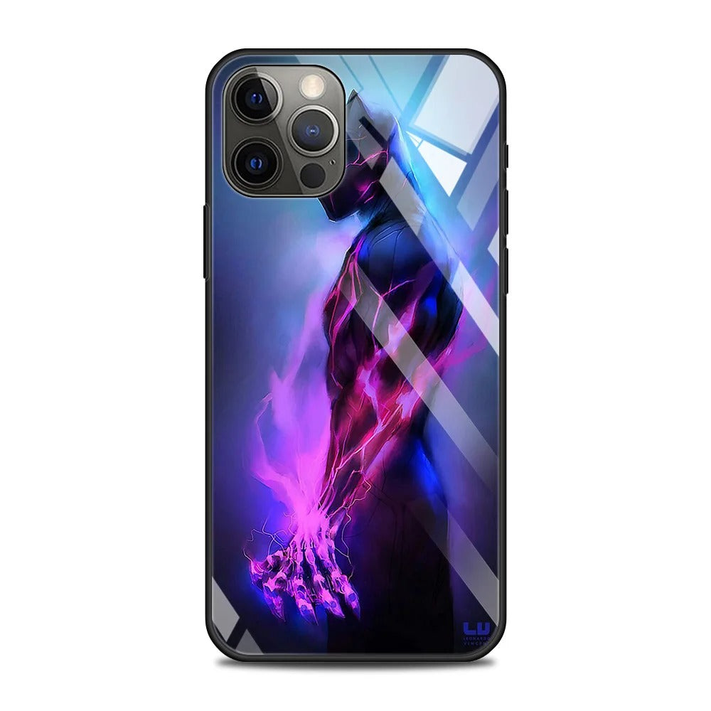 Marvel Black Panther Tempered Glass iPhone Case