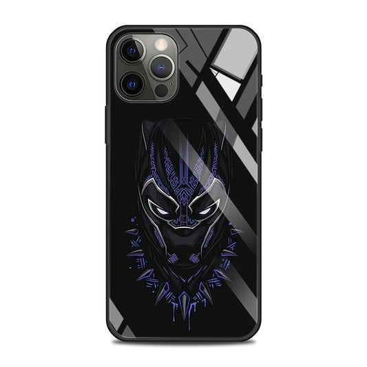 Marvel Black Panther Tempered Glass iPhone Case